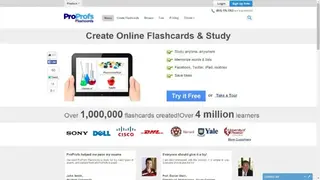 ProProfs flashcards screenshot