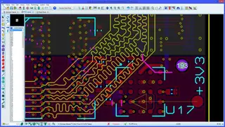 Proteus PCB design screenshot