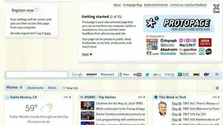 Protopage screenshot