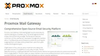 Proxmox Mail Gateway screenshot