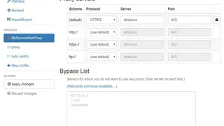 Proxy SwitchyOmega screenshot