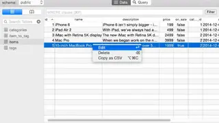 PSequel : PostgreSQL GUI tool for Mac OS X screenshot