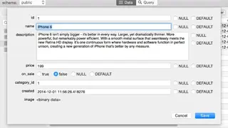 PSequel : PostgreSQL GUI tool for Mac OS X screenshot