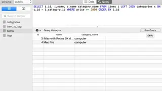 PSequel : PostgreSQL GUI tool for Mac OS X screenshot