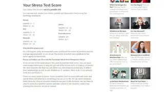 Psychologist World Stress Test screenshot