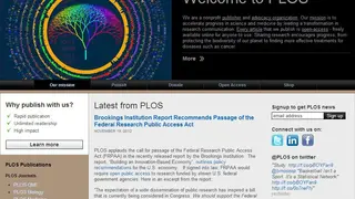Public Library of Science screenshot