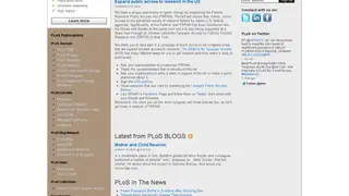 Public Library of Science screenshot