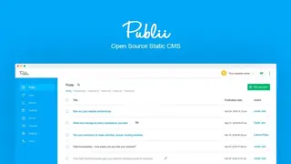 Publii screenshot