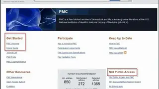 PubMed Central screenshot