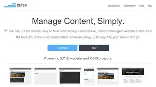 Pulse CMS screenshot