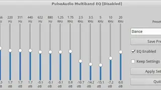 PulseAudio Equalizer screenshot