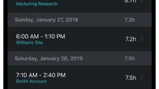 Punch Time Clock Hours Tracker screenshot