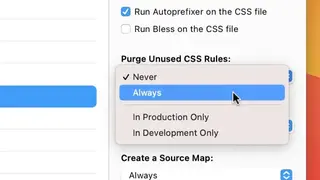 Purgecss screenshot