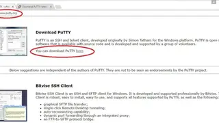 PuTTY screenshot