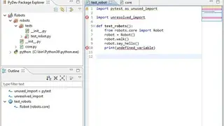 PyDev screenshot
