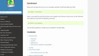 PyInstaller screenshot