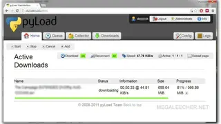 pyLoad screenshot