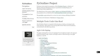 PyOxidizer screenshot