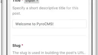 PyroCMS screenshot