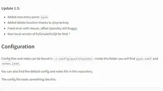 Pystickynote screenshot