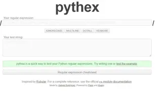 Pythex screenshot