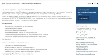 Python Programming Fundamentals screenshot