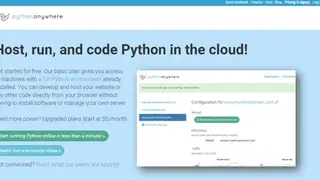 PythonAnywhere screenshot