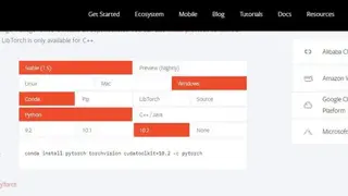 PyTorch screenshot