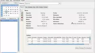 Pytrainer screenshot