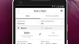 Qatar Airways screenshot