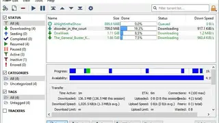 qBittorrent screenshot