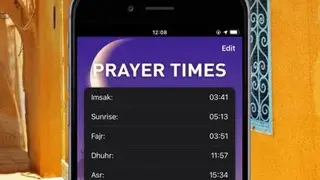 Qibla & prayer times screenshot