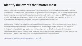 QRadar SIEM screenshot