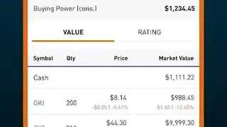 Qtrade screenshot