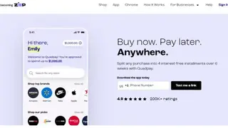 Quadpay screenshot
