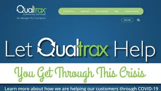 Qualtrax screenshot