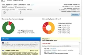 Qualys Web Application Scanning screenshot