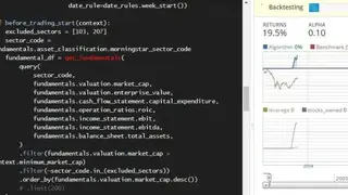 Quantopian screenshot