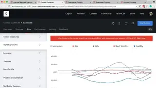 Quantopian screenshot