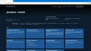 Quarkus screenshot