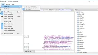Quassel IRC screenshot