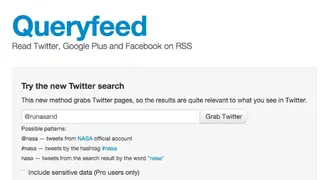 Queryfeed screenshot