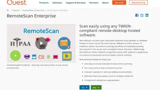 Quest RemoteScan Enterprise screenshot