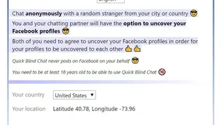 Quick Blind Chat screenshot