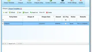 Quick Cheque screenshot