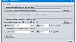 Quick Disk Test screenshot