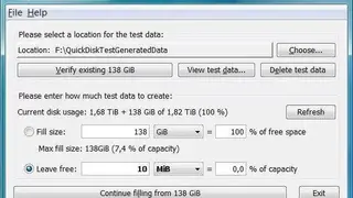Quick Disk Test screenshot