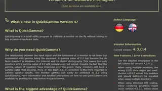 QuickGamma screenshot