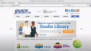 QuickLessons Authoring Tool screenshot