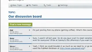 QuickTopic screenshot